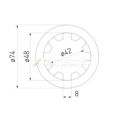Шлицевая втулка SN-42x48 фото
