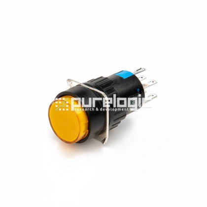 Кнопка на блок с подсветкой AD16-22AD-220V-YEL 436 Кнопка на блок с подсветкой AD16-22AD-220V-YEL фото