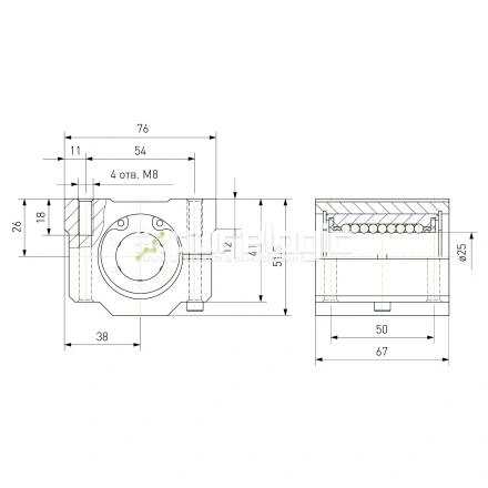 Модуль опорный регулируемый SCJ25 фото