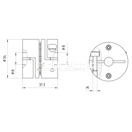 Муфта соединительная BDY-3431.3-8-8 фото