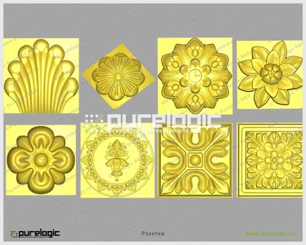 3D модели (Розетки) 1 3D модели (Розетки) фото