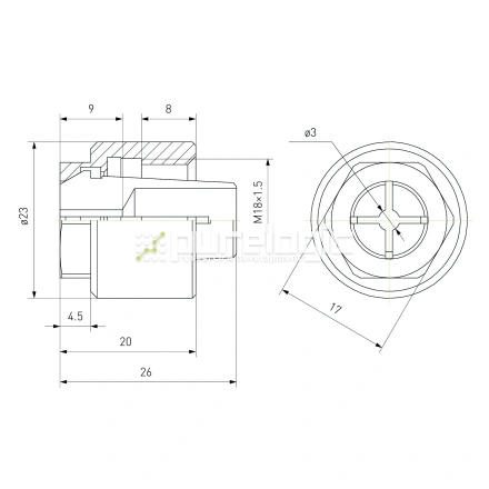 Цанга AMB зажимная с гайкой 3mm фото