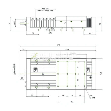 Модуль линейного перемещения PLLM-61H-05610 фото