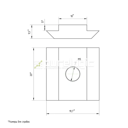 Сухарь пазовый 45HM5 (AL-M5-10S) 37 Сухарь пазовый 45HM5 (AL-M5-10S) фото