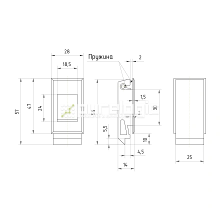 Замок-защелка 500105 фото