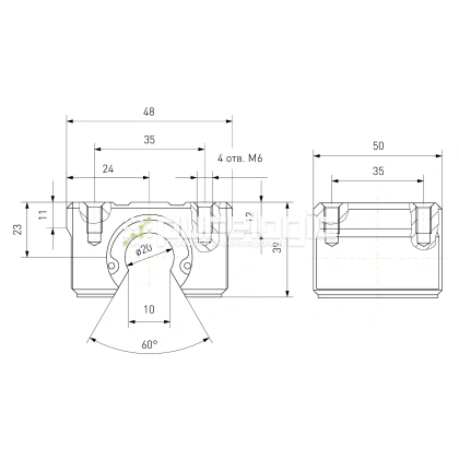 Модуль опорный SBR20 фото