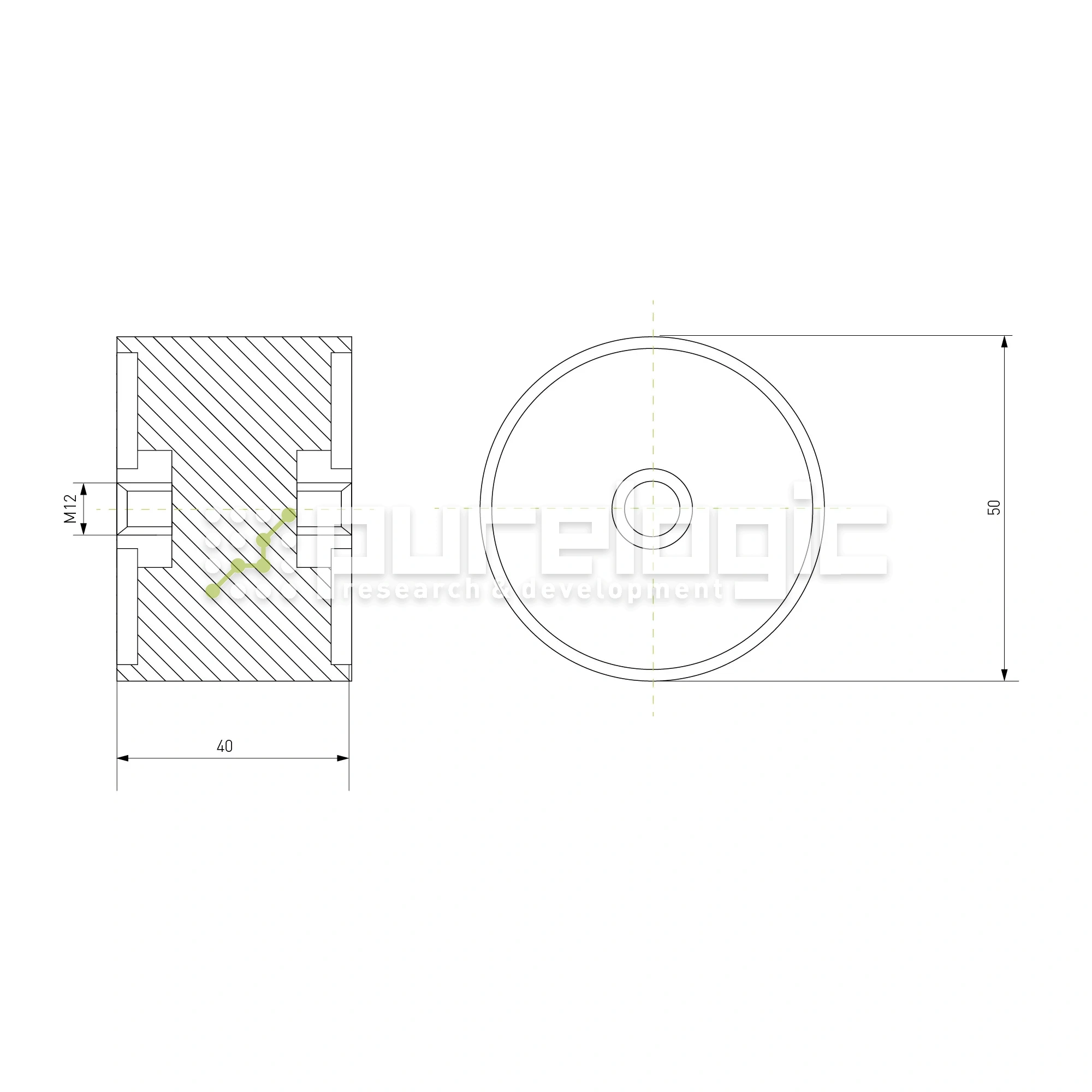 Виброопора DD50x40 433 Виброопора DD50x40 фото