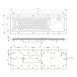 Промышленная клавиатура CT-KB02-65RMU