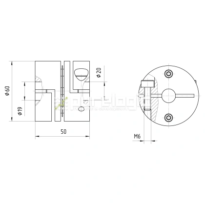 Муфта соединительная BDY-6050-19-20 фото