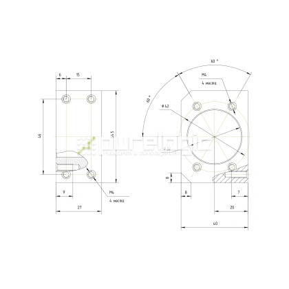 Держатель гайки ШВП  BSG1616 905 Держатель гайки ШВП  BSG1616 фото