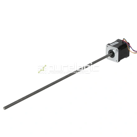 Двигатель шаговый с винтом 17HS8403-350TR6.35x1.58 фото