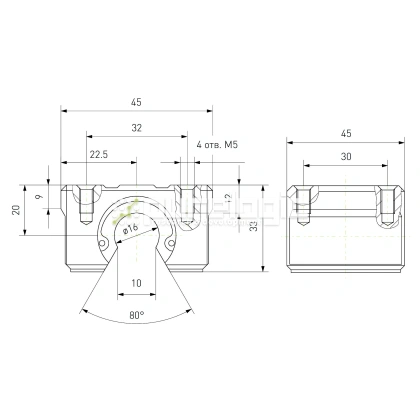 Модуль опорный SBR16 фото