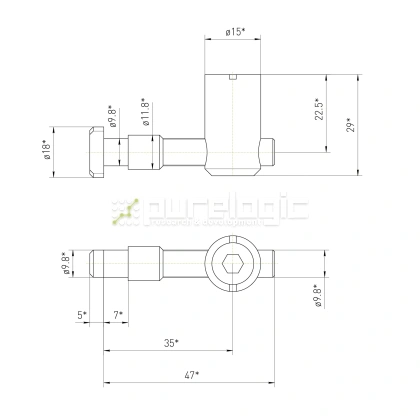 Пазовый соединитель 45MSZ 208 Пазовый соединитель 45MSZ фото