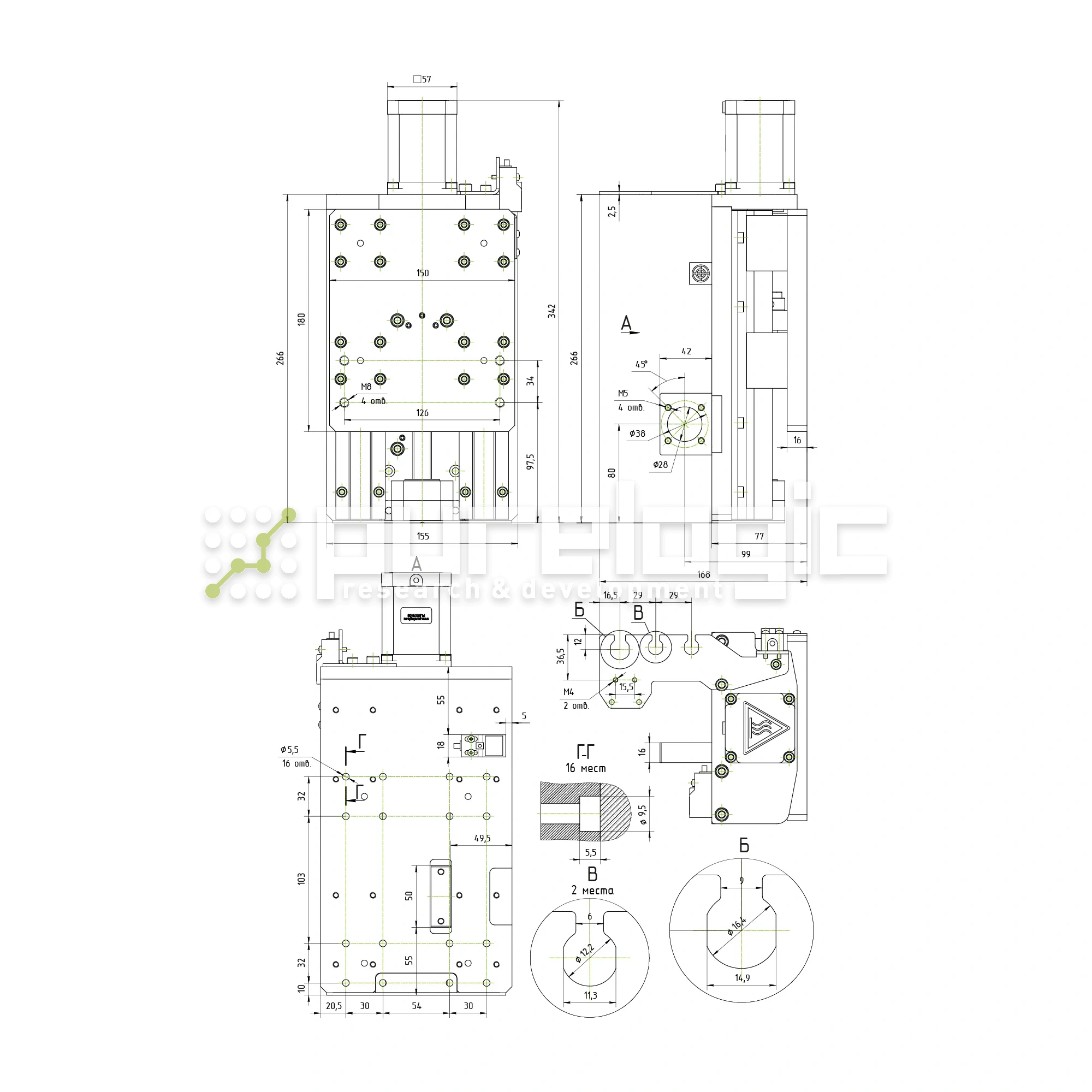 Модуль оси Z RY-Z100-0306 30 112 Модуль оси Z RY-Z100-0306 фото