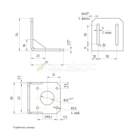 Кронштейн стальной MH-42S фото