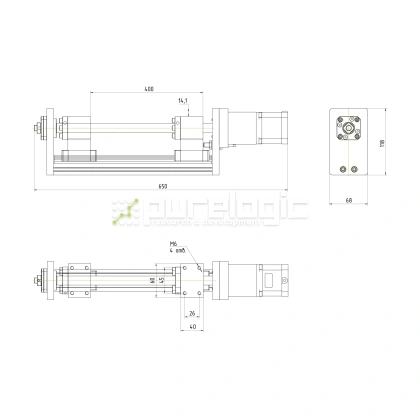 Модуль линейного перемещения PLLM-71-400 фото