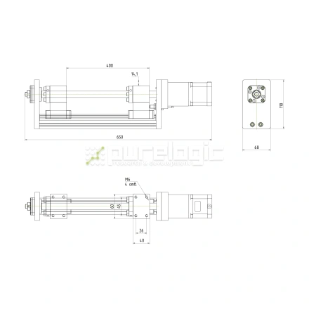 Модуль линейного перемещения PLLM-71-400 фото