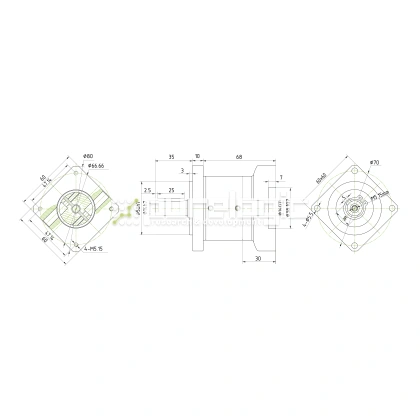 Редуктор планетарный 57PLF3K-14S-D14 13 306 Редуктор планетарный 57PLF3K-14S-D14 фото