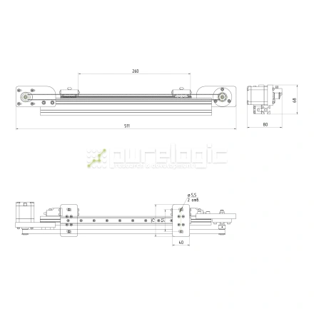 Модуль линейного перемещения PLLM-73-260 фото
