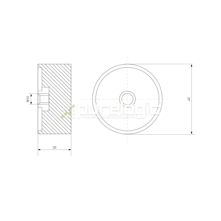 Виброопора DE40x30 фото