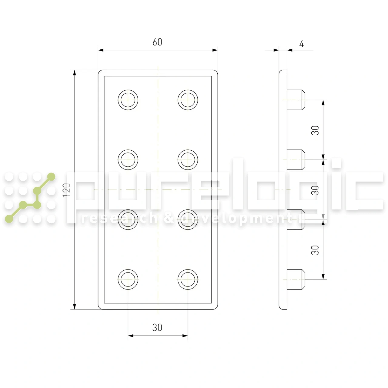 Пластиковая торцевая заглушка 60120BG 84 Пластиковая торцевая заглушка 60120BG фото