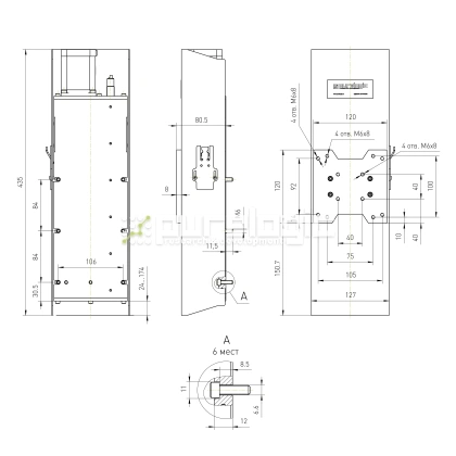 Модуль оси Z RY-ZP150-RL 27 542 Модуль оси Z RY-ZP150-RL фото