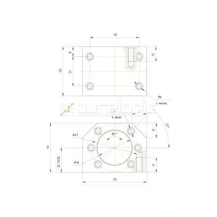 Держатель гайки ШВП DSG2005/2010 фото