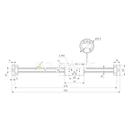 Линейка цифровая с выносным дисплеем PL5403-200 фото