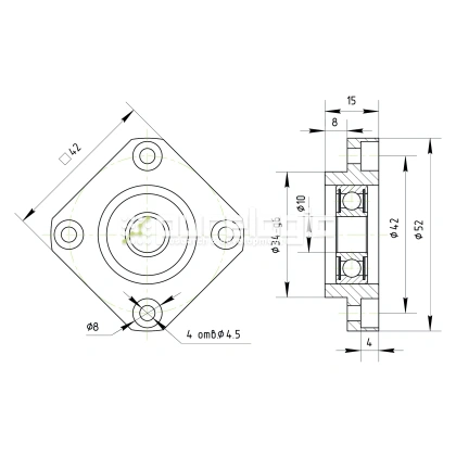 Опора ШВП подшипниковая FF12-C5 фото