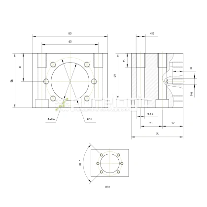Модуль крепления гайки ШВП MGD25 11 641 Модуль крепления гайки ШВП MGD25 фото