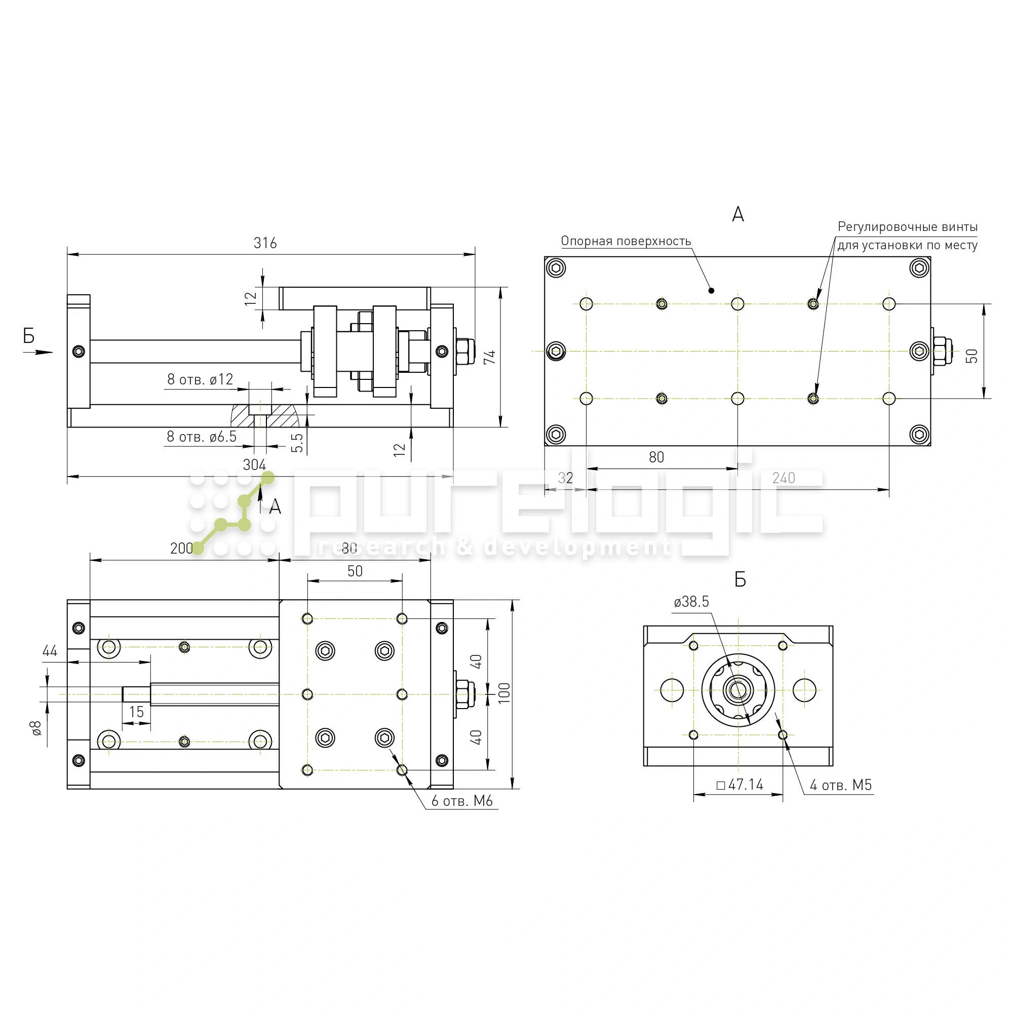 Модуль линейного перемещения PLLM-01-200 30 489 Модуль линейного перемещения PLLM-01-200 фото