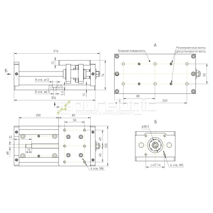Модуль линейного перемещения PLLM-01-200 30 489 Модуль линейного перемещения PLLM-01-200 фото