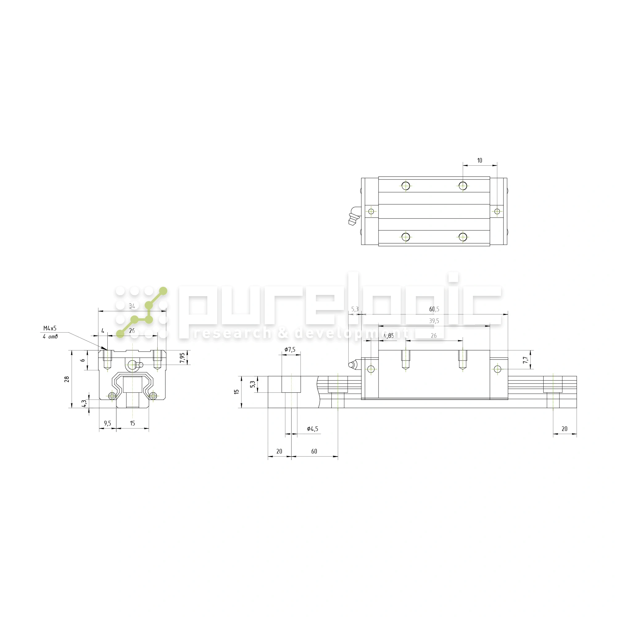 Модуль опорный HSAC GHH15CA 1 800 Модуль опорный HSAC GHH15CA фото