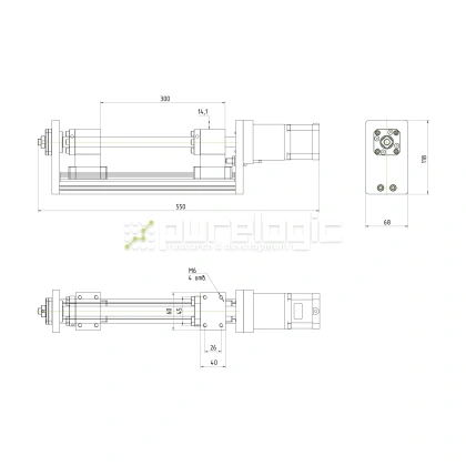 Модуль линейного перемещения PLLM-71-300 фото