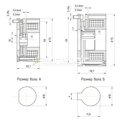 Тормоз электрический WSDZ1-2-24 4 954 Тормоз электрический WSDZ1-2-24 фото