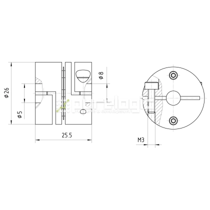 Муфта соединительная BDY-2625.5-5-8 1 522 Муфта соединительная BDY-2625.5-5-8 фото