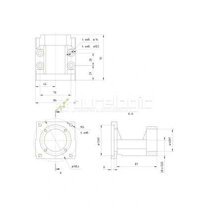Кронштейн двигателя MBA15-F фото