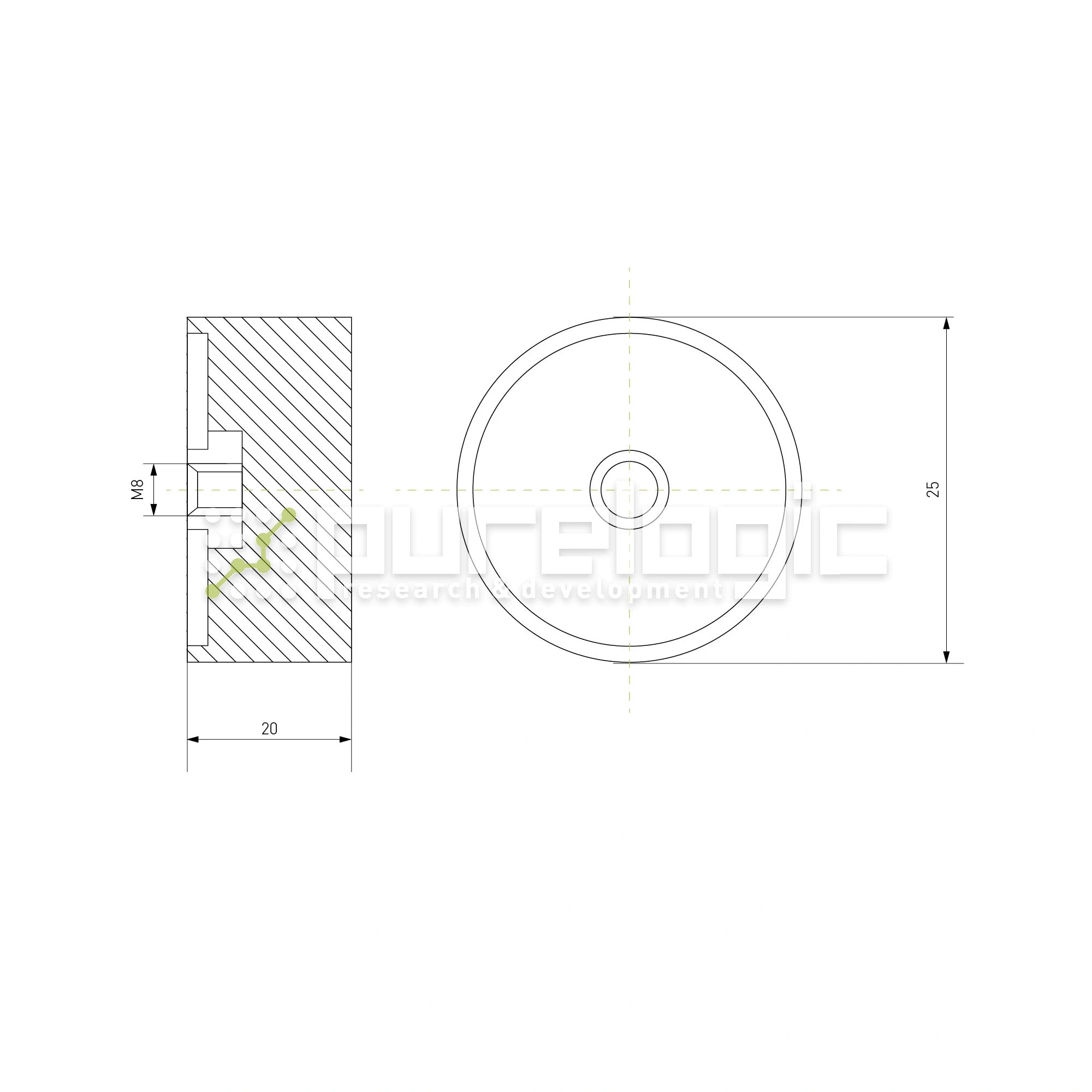 Виброопора DE25x20 83 Виброопора DE25x20 фото