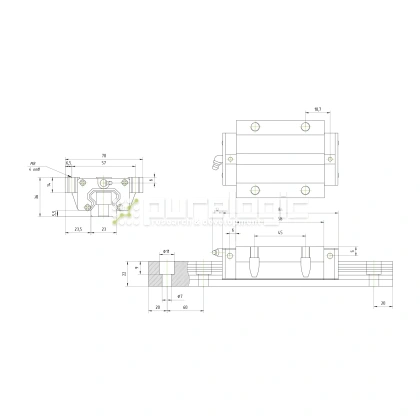 Модуль опорный HSAC GHW25CC 3 425 Модуль опорный HSAC GHW25CC фото