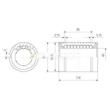 Втулка шариковая LM60-AJ фото
