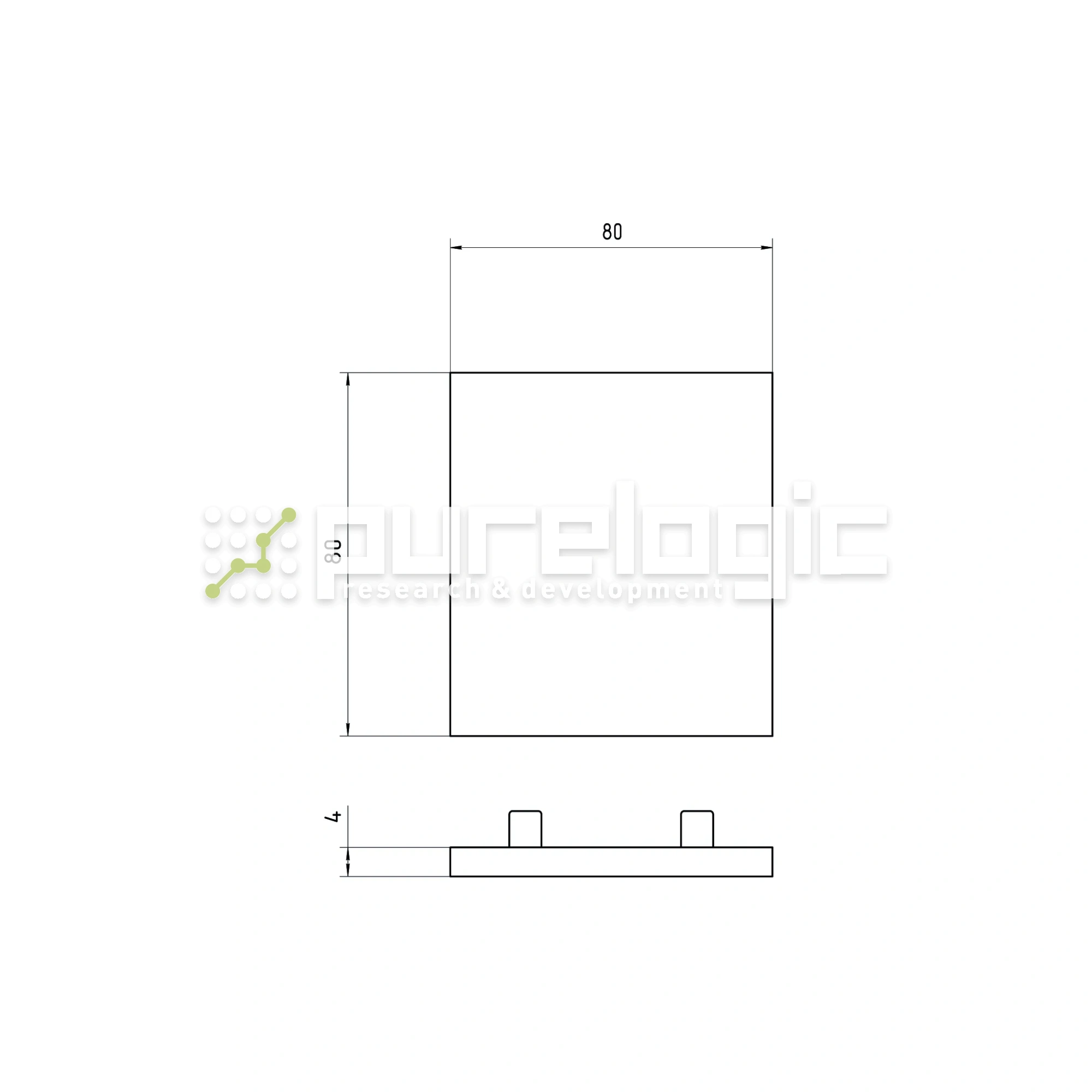 Пластиковая торцевая заглушка 8080EG 69 Пластиковая торцевая заглушка 8080EG фото