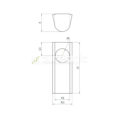 Гайка Т-образная 45TH5 25 Гайка Т-образная 45TH5 фото