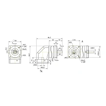 Редуктор планетарный угловой 90WPLF10K-19S