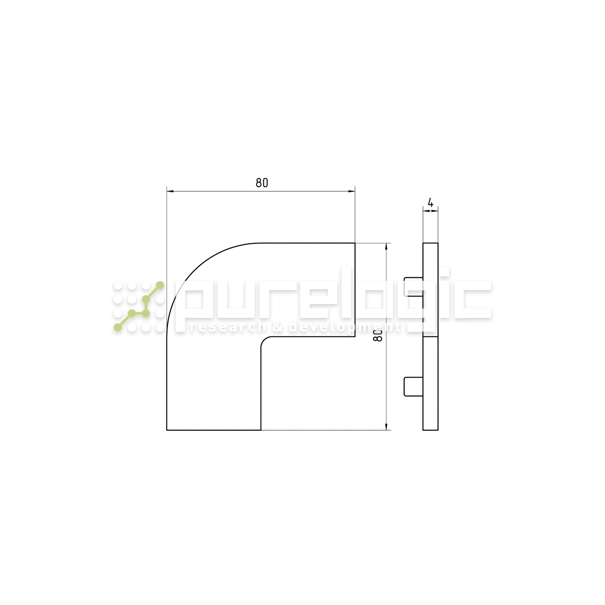 Пластиковая торцевая заглушка 808040BG 102 Пластиковая торцевая заглушка 808040BG фото