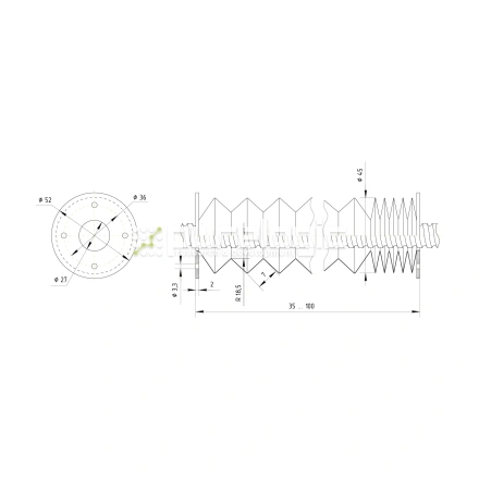 Гофрозащита DCV-B12-100 фото