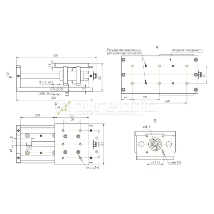 Модуль линейного перемещения PLLM-11-200 23 157 Модуль линейного перемещения PLLM-11-200 фото