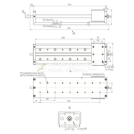 Модуль линейного перемещения PLLM-14-300 фото