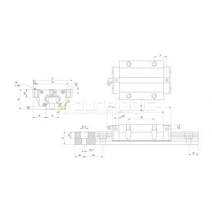 Модуль опорный HSAC GHW15CC 2 055 Модуль опорный HSAC GHW15CC фото