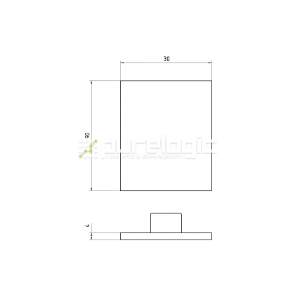 Пластиковая торцевая заглушка 3090BG 48 Пластиковая торцевая заглушка 3090BG фото