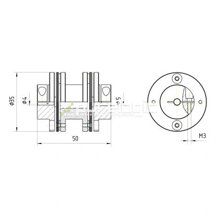 Муфта соединительная BD1-3550-4-5 фото